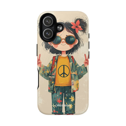 Peace Pigtails iPhone 17 Case - Tough+ - CASE•BOB