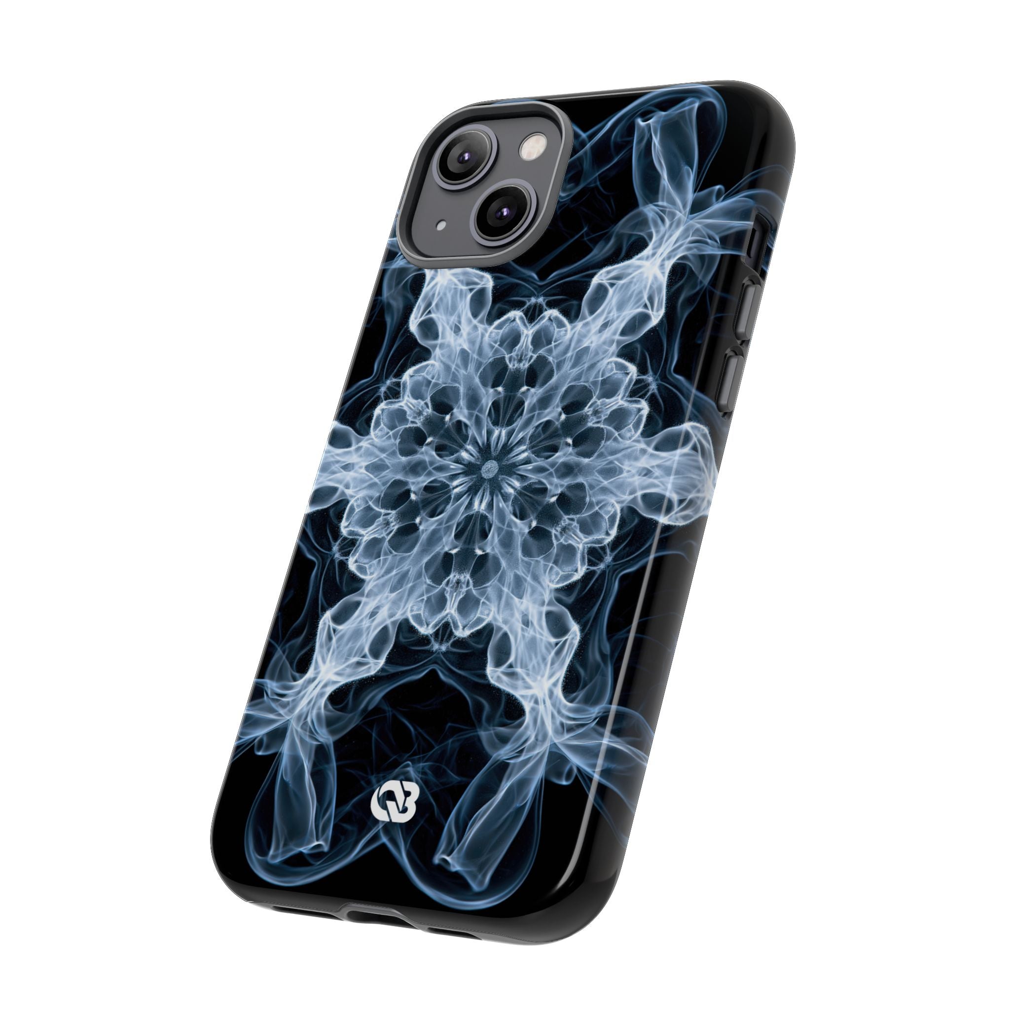 Blue Tough Phone Case for iPhone - Glacial Smoke Crown