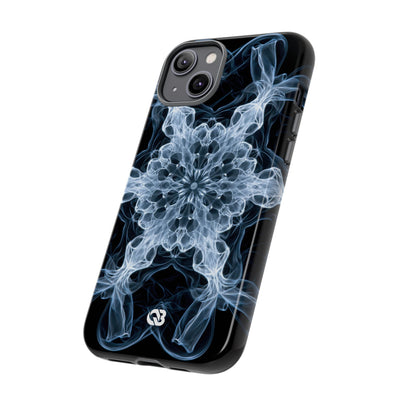 Blue Tough Phone Case for iPhone - Glacial Smoke Crown