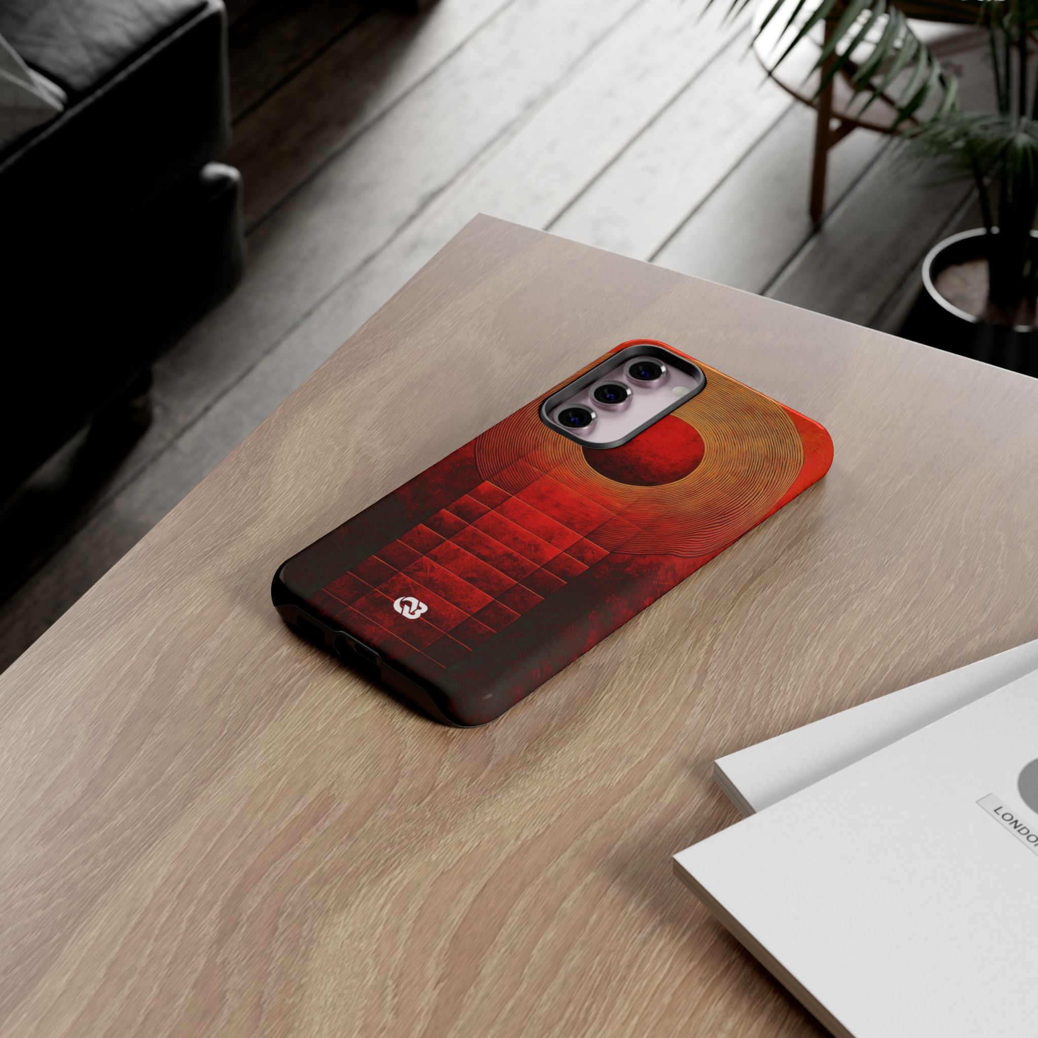 Crimson Solar Halo · Tough Phone Cover for Samsung
