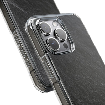 Black Impact MagSafe Phone Case for iPhone - Raw Obsidian Slate