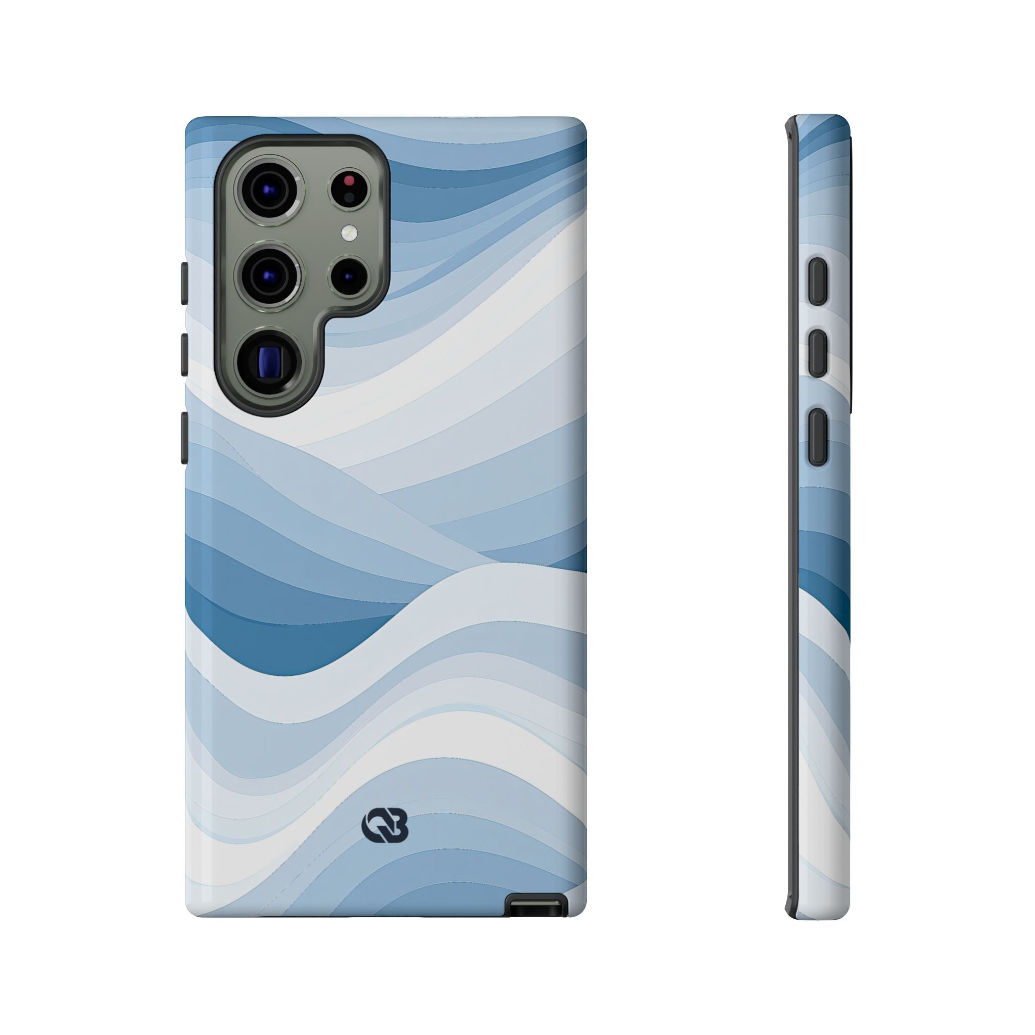 Blue Tough Phone Case for Samsung - Glacial Indigo Flow