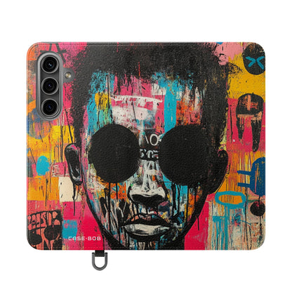 Black Orb Face - Samsung S24 Case - Wallet