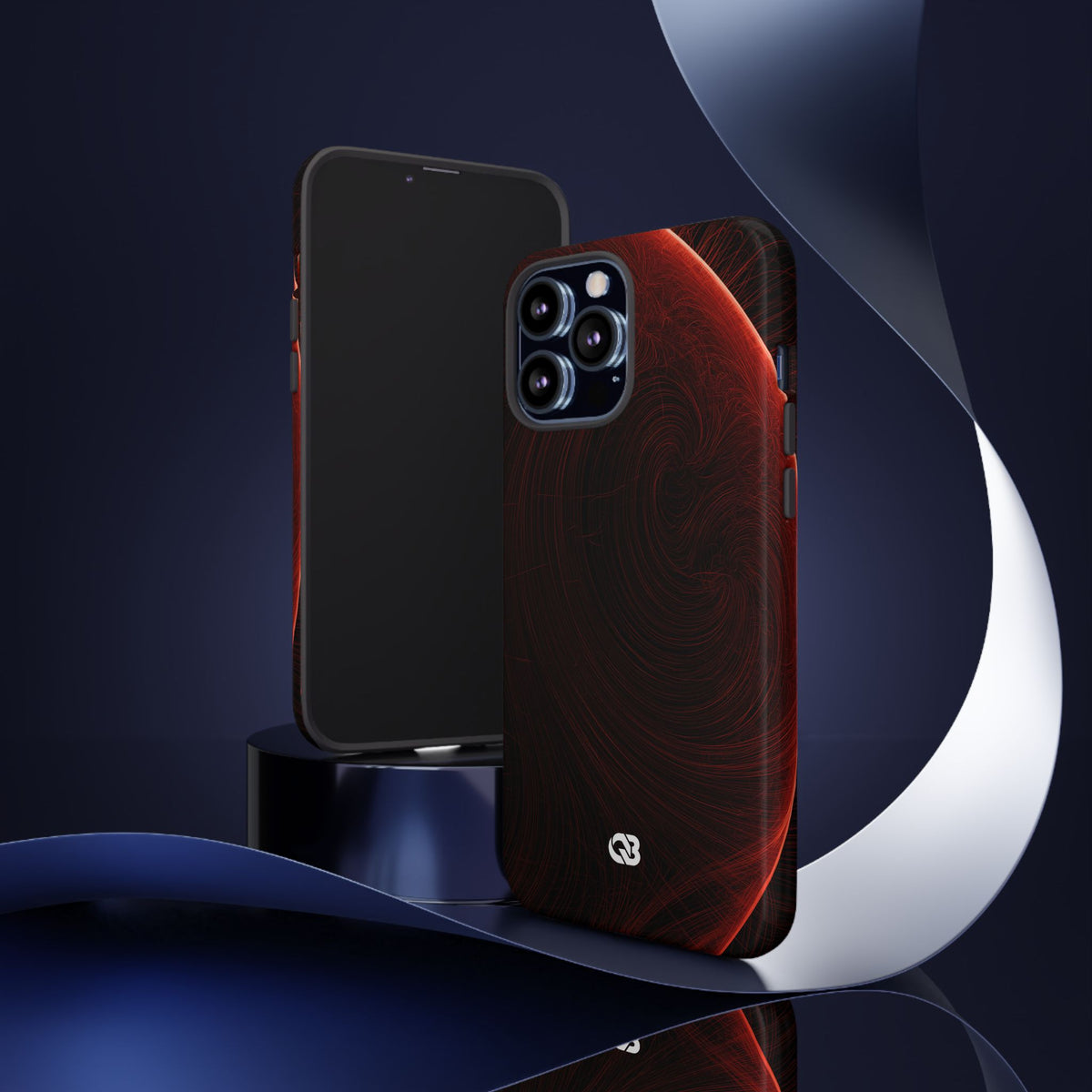 Crimson Solar Horizon · Tough Phone Case for iPhone · Red