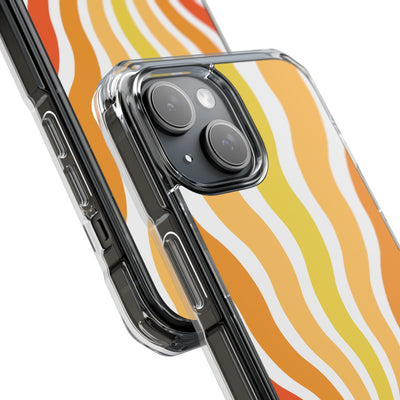 Amber Solar Waves · Impact Phone Case for iPhone · Magsafe