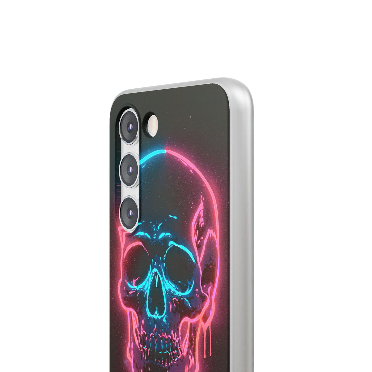 Neon Drip Skull · Lite Phone Case for Samsung · Black