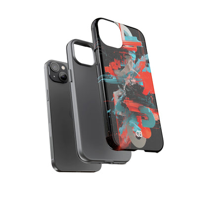 Fragmented Cyber Core · Tough Phone Case for iPhone · Black