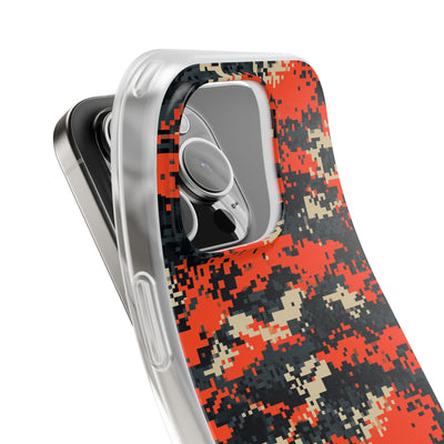 Signal Pixel Camo · Lite Phone Case for iPhone ·  Orange
