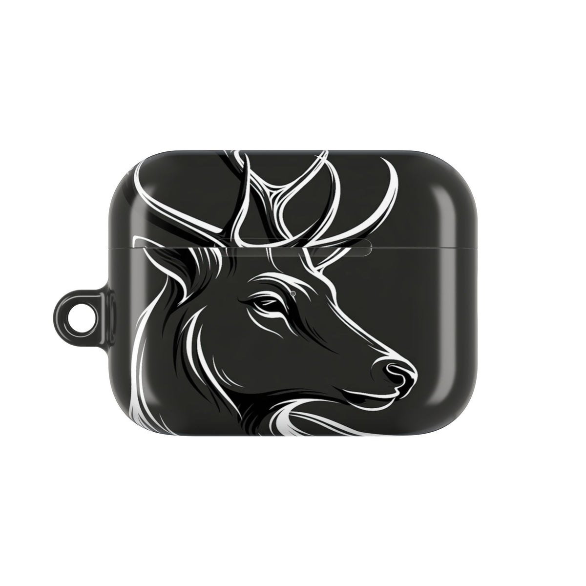 Nordic Stag Contour · Hard Case for AirPods & AirPods Pro · Grey