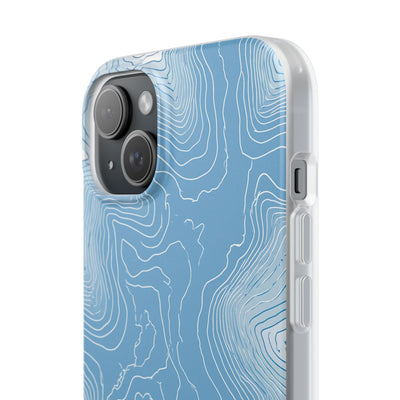 Blue Lite Phone Case for iPhone - Glacial Ridge Topo