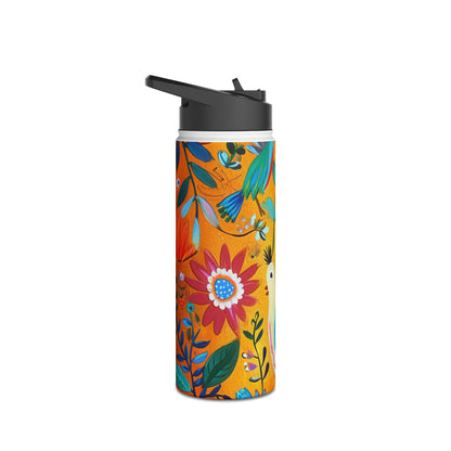 Bluebird Bloom - Stainless Steel Water Bottle