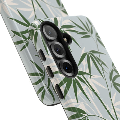Green Tough Phone Case for Samsung - Kyoto Bamboo Canopy