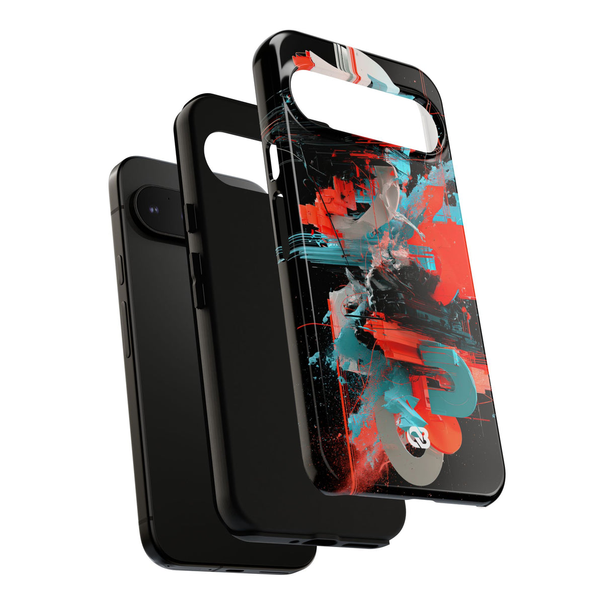 Fragmented Cyber Core · Tough Phone Case for Pixel ·  Black