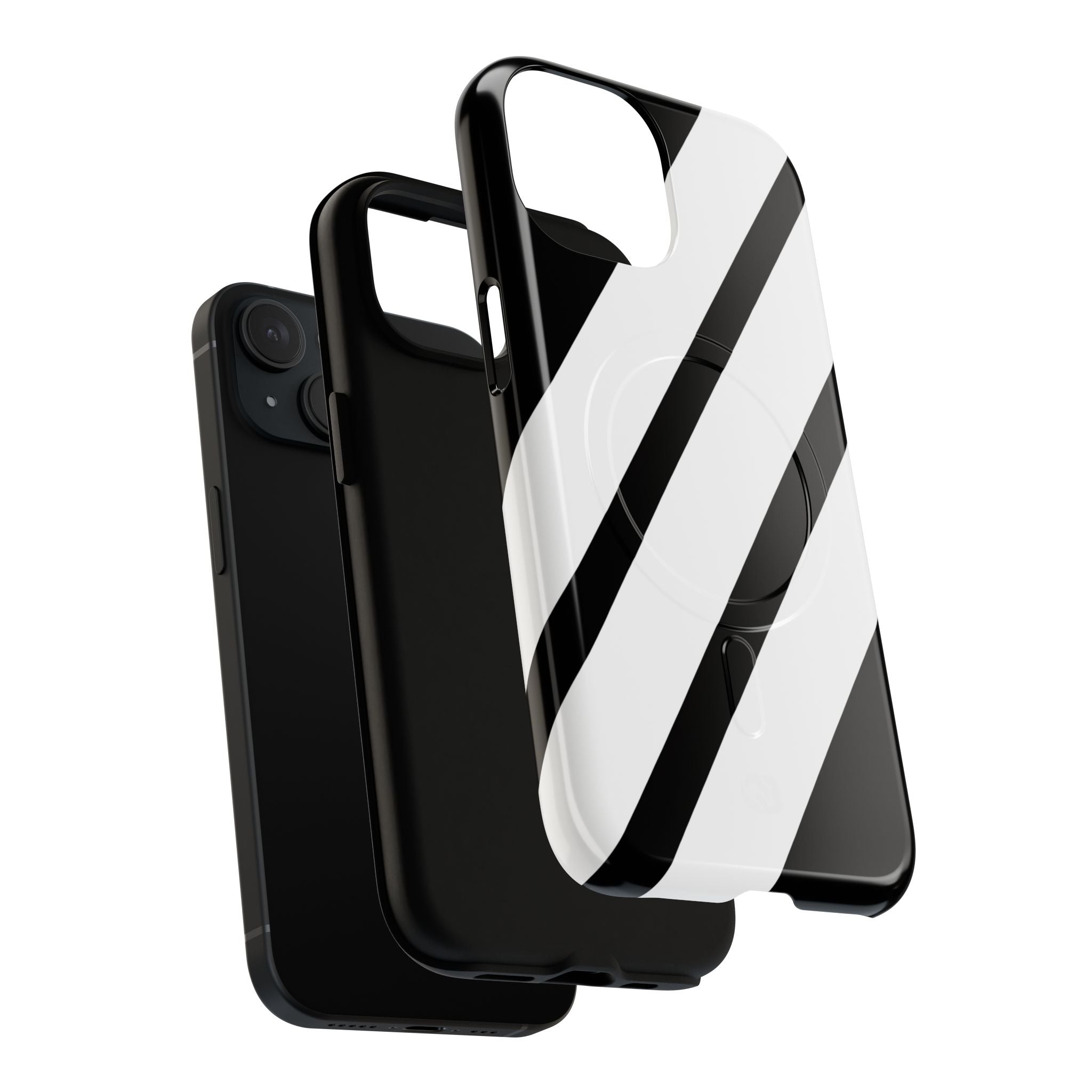 Obsidian White Bars · Tough+ Phone Case for iPhone · Magsafe