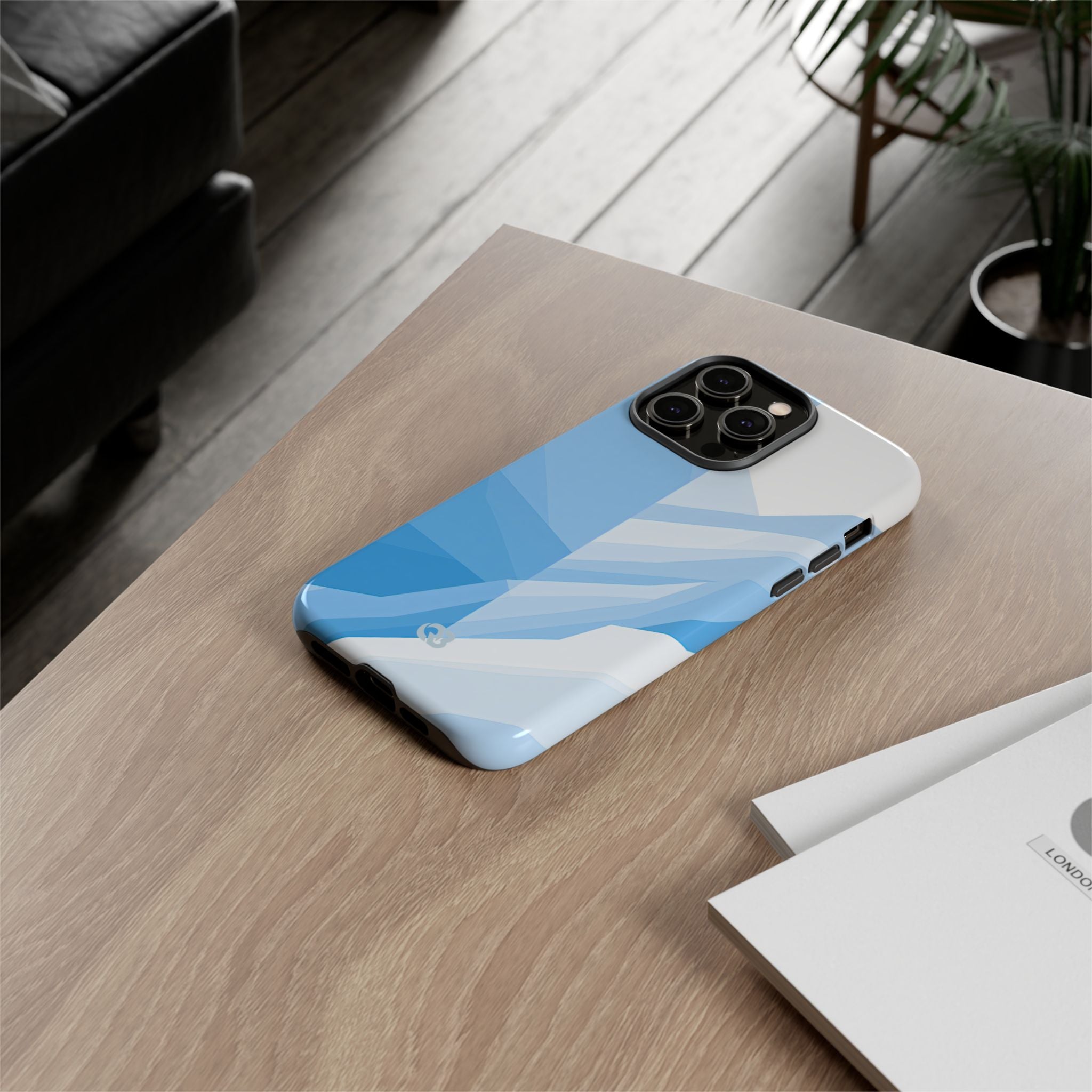 Blue Tough Phone Case for iPhone - Arctic Glacial Ridge