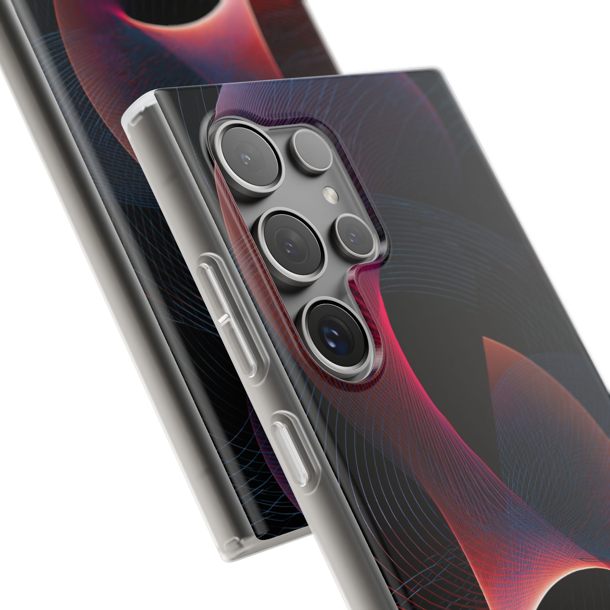 Black Lite Phone Case for Samsung - Cobalt Crimson Flux