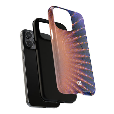Luminous Aura Burst · Tough 2.0 Magnetic Phone Case for iPhone · Blue