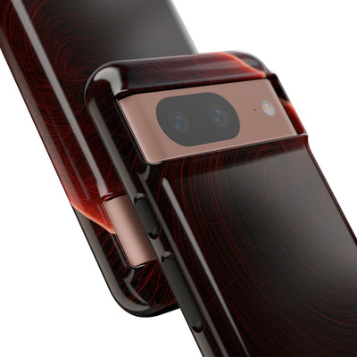 Red Tough Phone Case for Google Pixel - Crimson Flare Flux