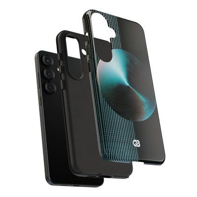 Blue Tough Phone Case for Samsung - Cyan Vector Sphere