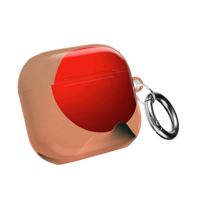 Crimson Sol Ridge · Hard Case for AirPods & AirPods Pro · Red