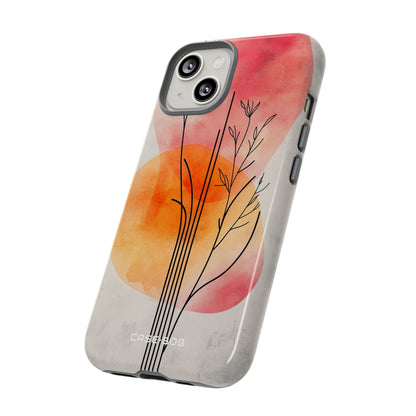 Kaareva varsi auringonlasku iPhone 14 - Tough suojakotelo