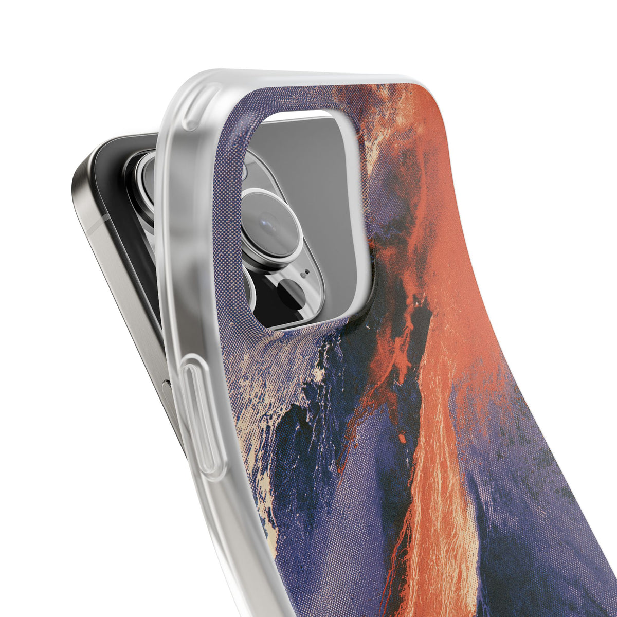 Solar Aura Drift · Lite Phone Case for iPhone ·  Orange