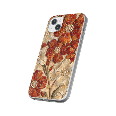 Carnelian Pearl Bloom · Lite Phone Case for iPhone ·  Orange