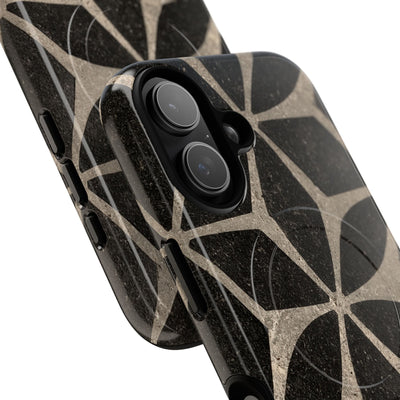 Concrete Mosaic Star · Tough 2.0 Magnetic Phone Case for iPhone · Black
