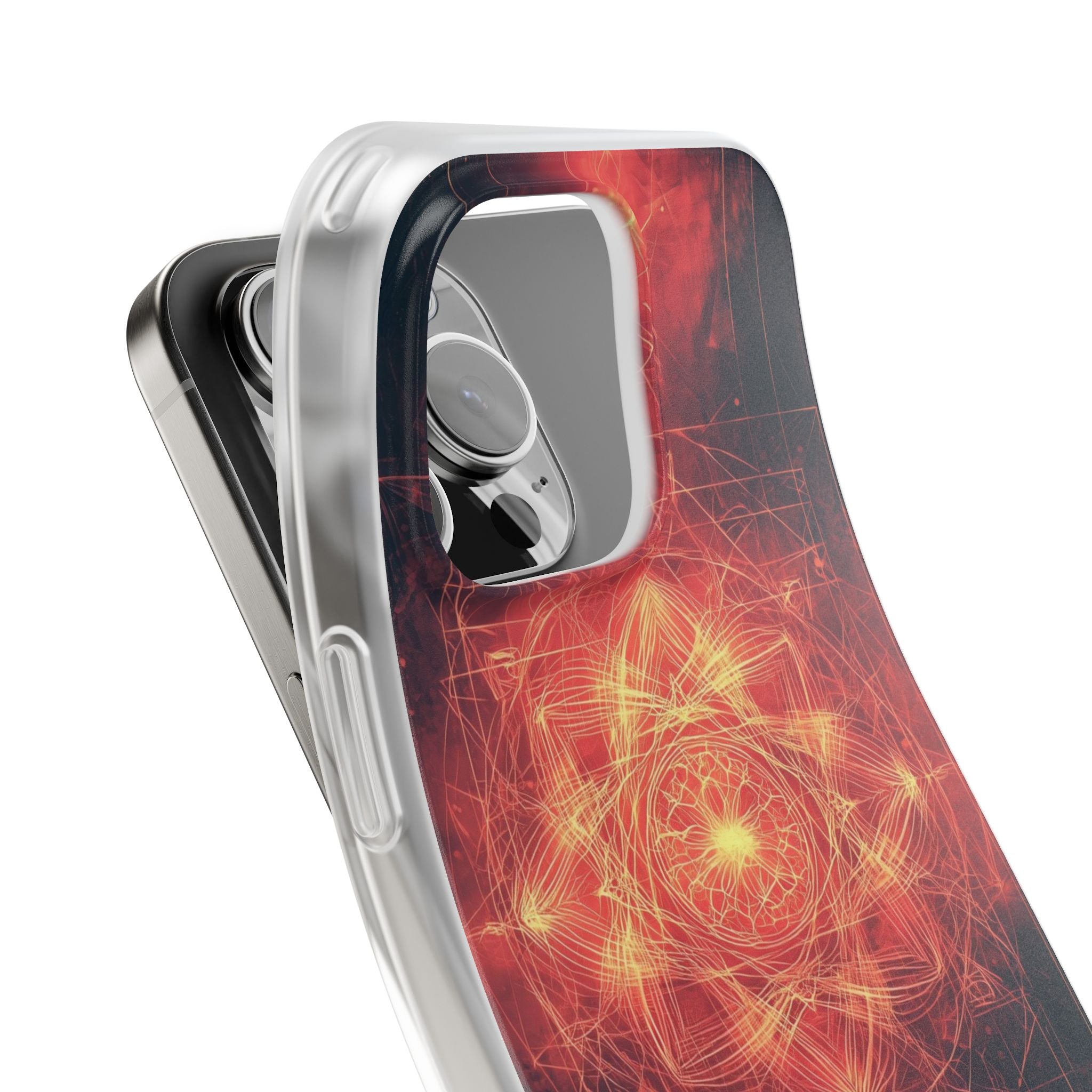 Radiant Mandala iPhone 16 Pro Max -pehmeä suojakotelo