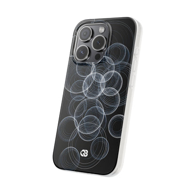 Black Lite Phone Case for iPhone - Frosted Ring Matrix