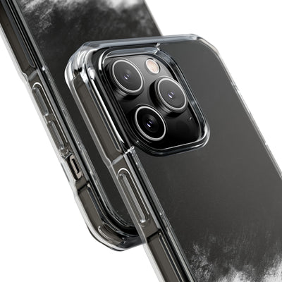 Crimson Void · Clear Impact Magnetic Phone Case for iPhone ·  Black