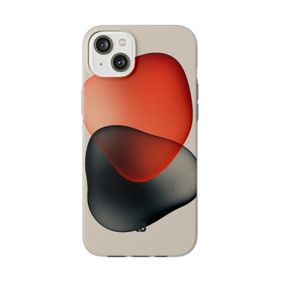 Translucent Crimson Form · Lite Phone Case for iPhone ·  Red