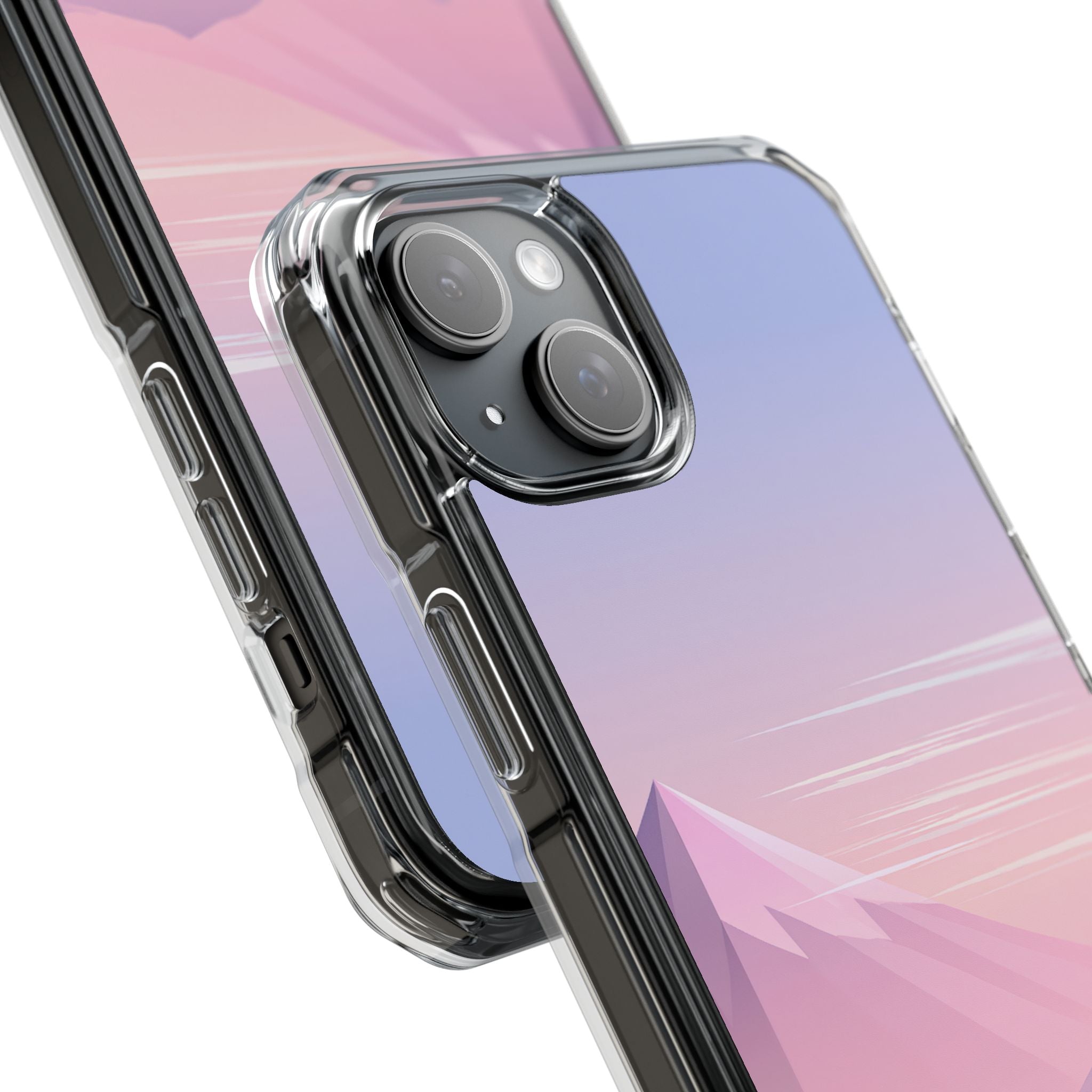 Purple Impact MagSafe Phone Case for iPhone - Lavender Alpine Dawn