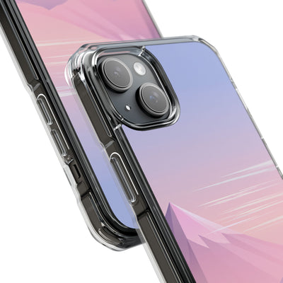 Purple Impact MagSafe Phone Case for iPhone - Lavender Alpine Dawn