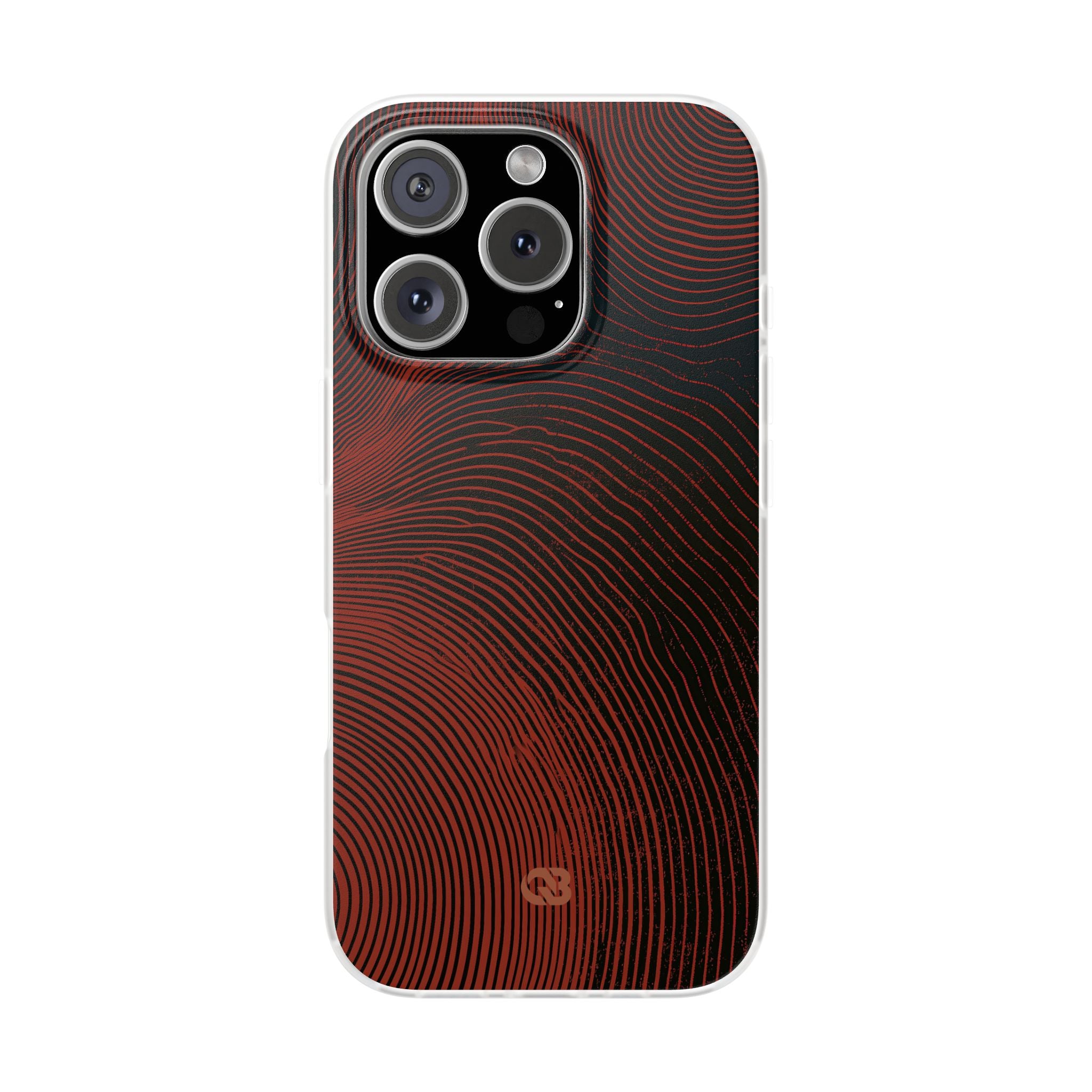 Red Lite Phone Case for iPhone - Terracotta Nerve Map