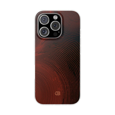 Red Lite Phone Case for iPhone - Terracotta Nerve Map