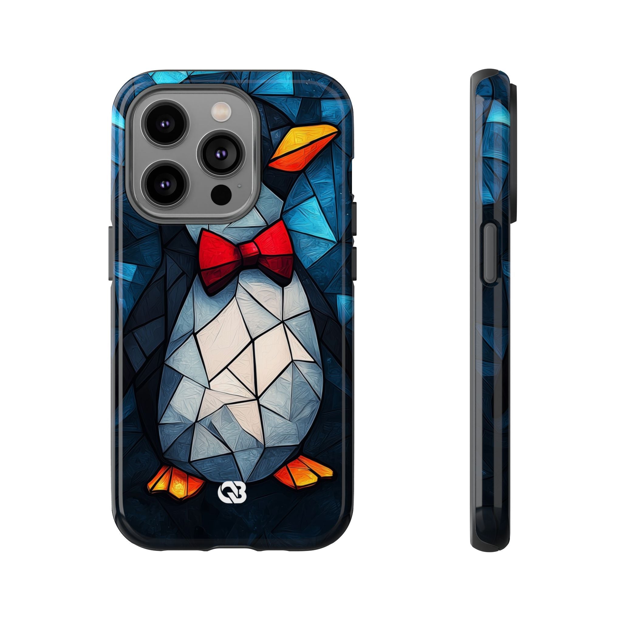 Mosaic Bowtie Penguin · Tough Phone Case for iPhone