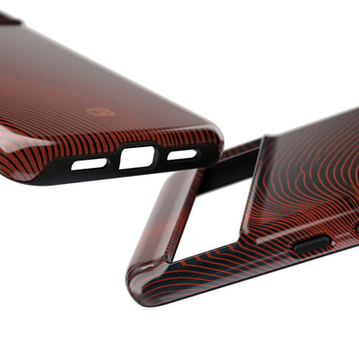 Red Tough Phone Case for Google Pixel - Terracotta Nerve Map