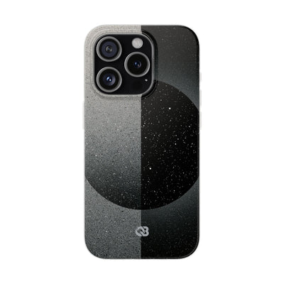Black Lite Phone Case for iPhone - Lunar Static Orbit
