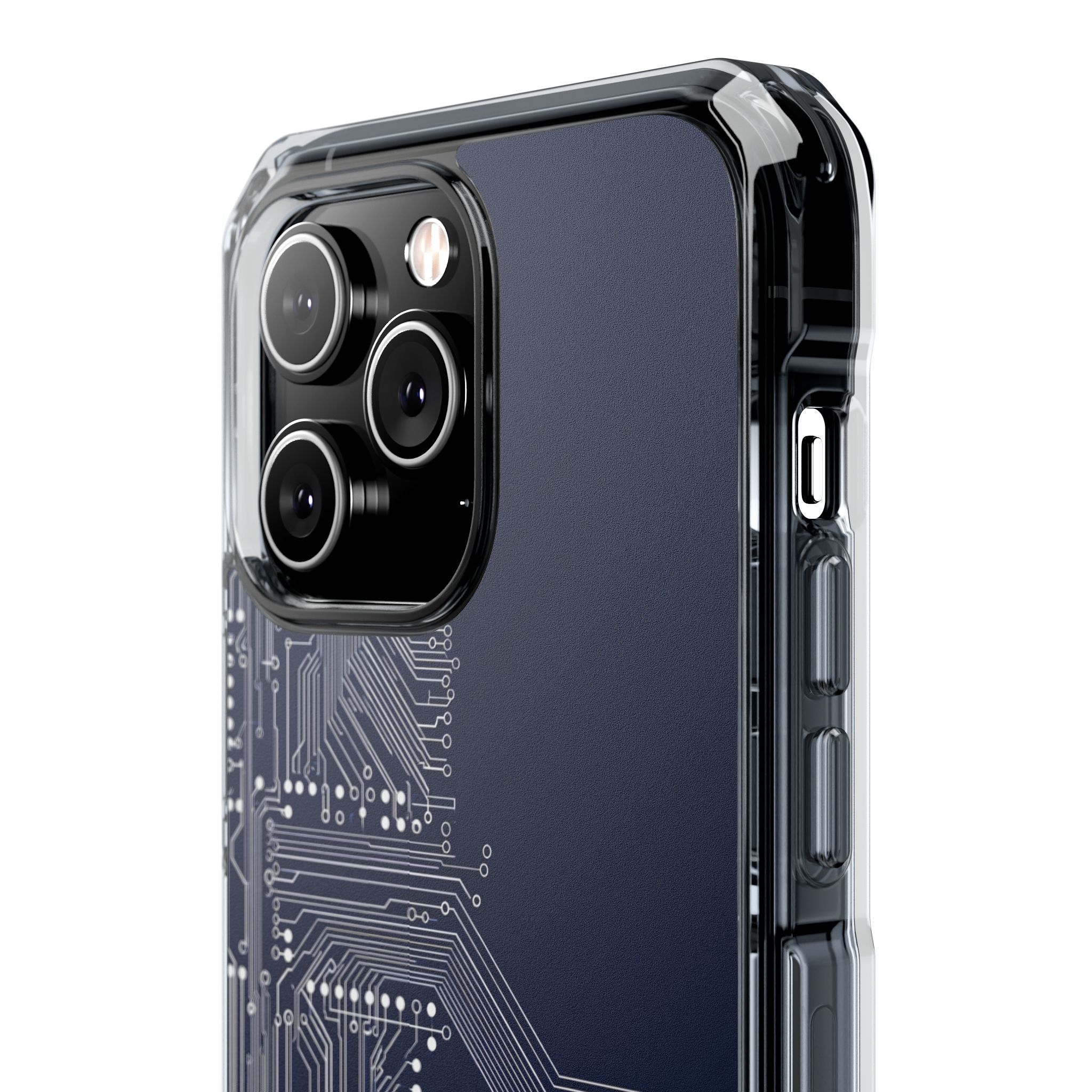 Blue Impact MagSafe Phone Case for iPhone - Cobalt Data Stream