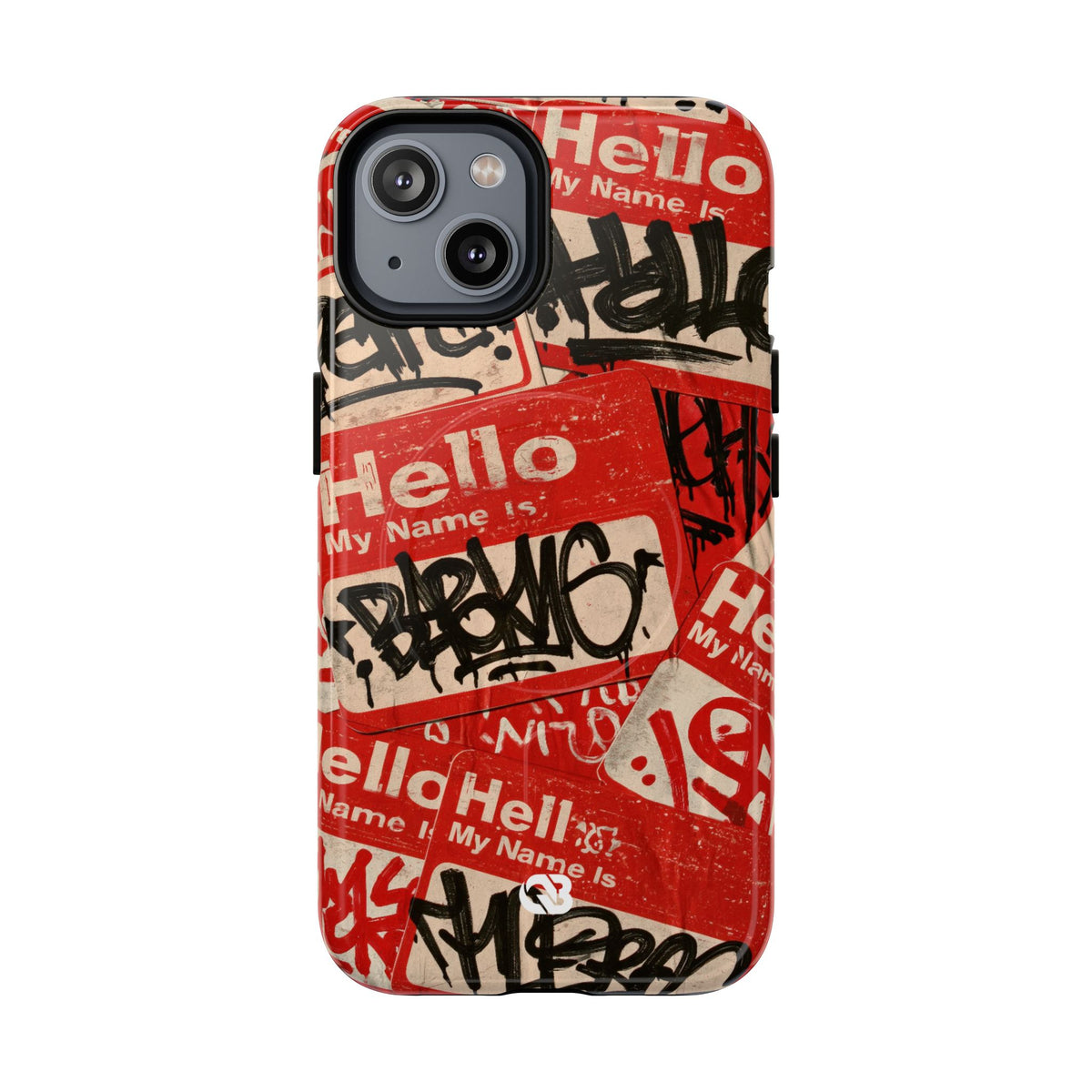 Slap Tag Collage · Tough 2.0 Magnetic Phone Case for iPhone · Red