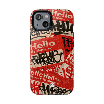 Slap Tag Collage · Tough 2.0 Magnetic Phone Case for iPhone · Red