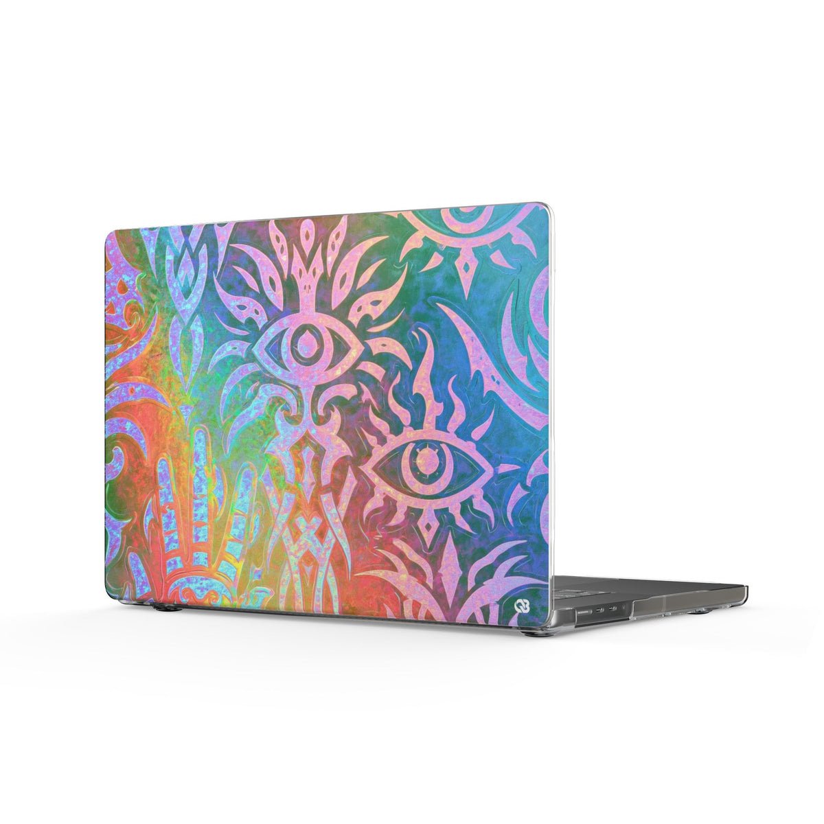 Chromatic Mystic Sigil · Clear Hard Case for MacBook · Blue