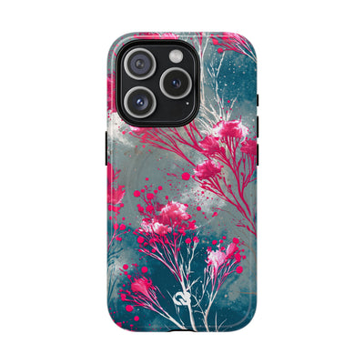 Cyber Blossom · Tough 2.0 Magnetic Phone Case for iPhone · Teal