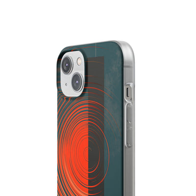 Teal Lite Phone Case for iPhone - Burnt Slate Radial