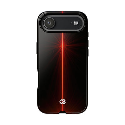 Red Tough Phone Case for iPhone - Crimson Flare Vector