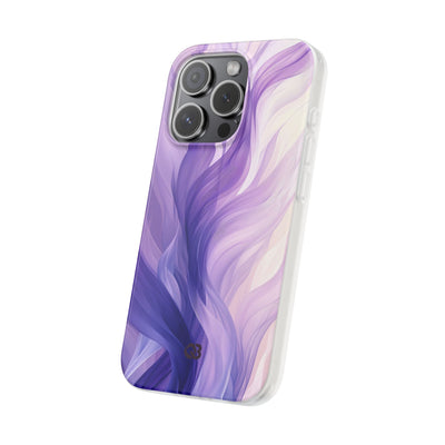 Amethyst Silk Waves · Soft Phone Case for iPhone