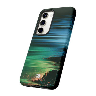 Digital Shoreline Drift · Tough Phone Case for Samsung · Teal