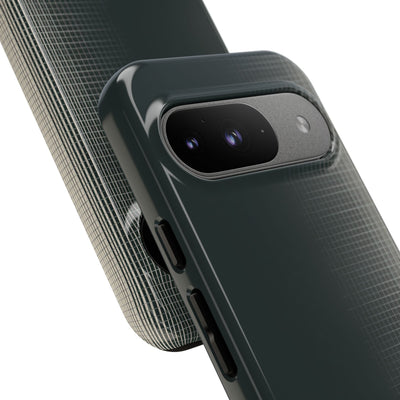 Grey Tough Phone Case for Google Pixel - Charcoal Tech Grid