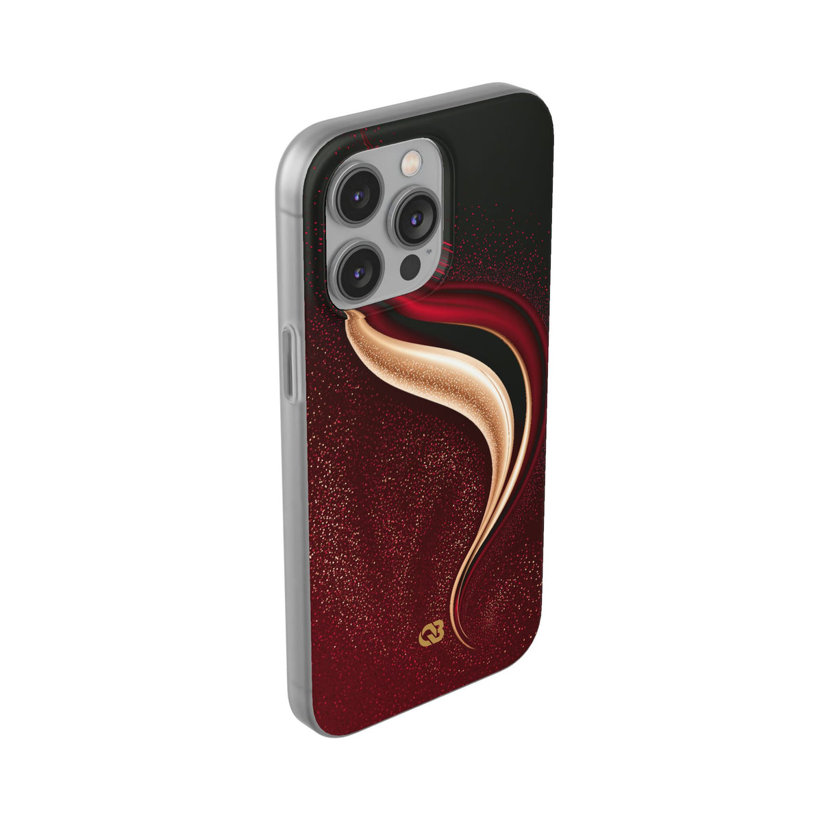 Gilded Crimson Flow · Lite Phone Case for iPhone ·  Red
